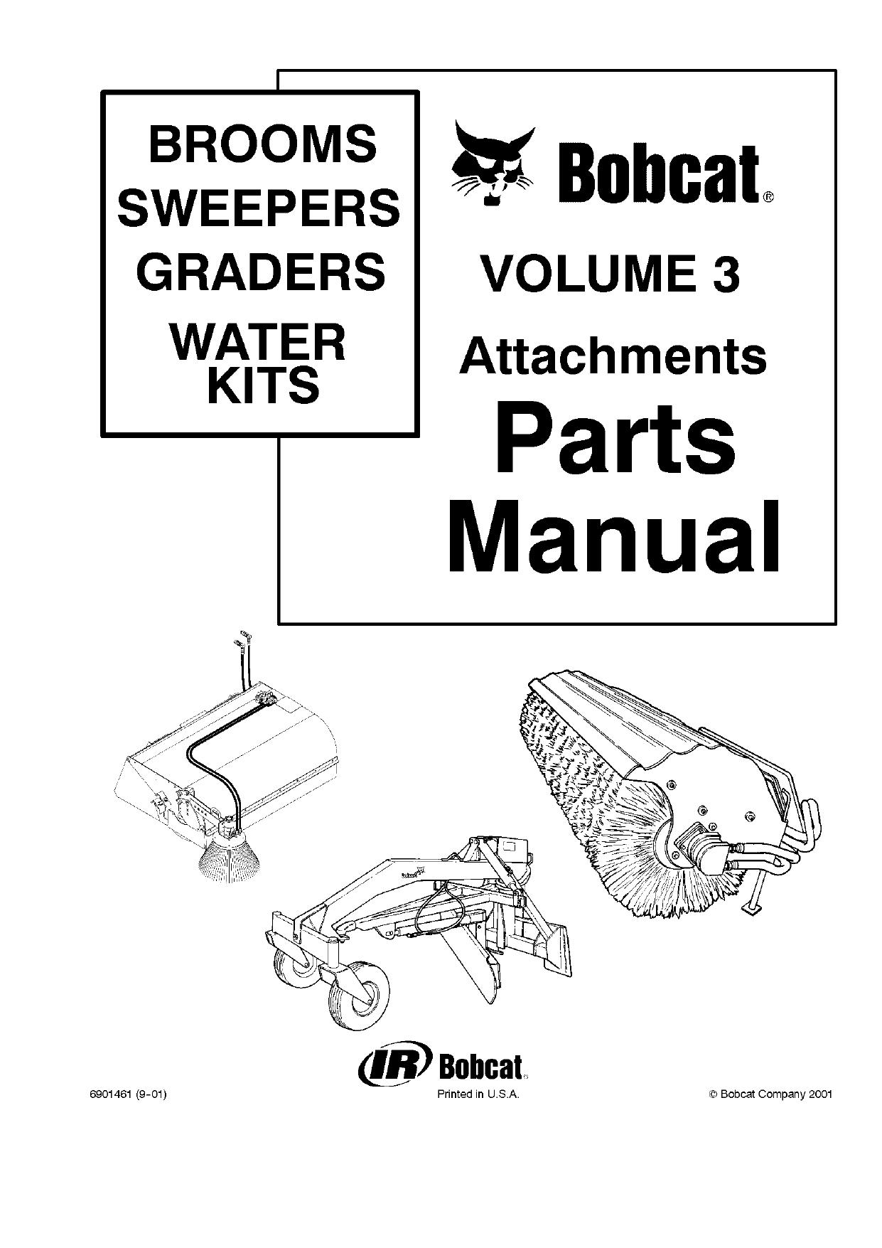 Angle Brooms parts manual Bobcat